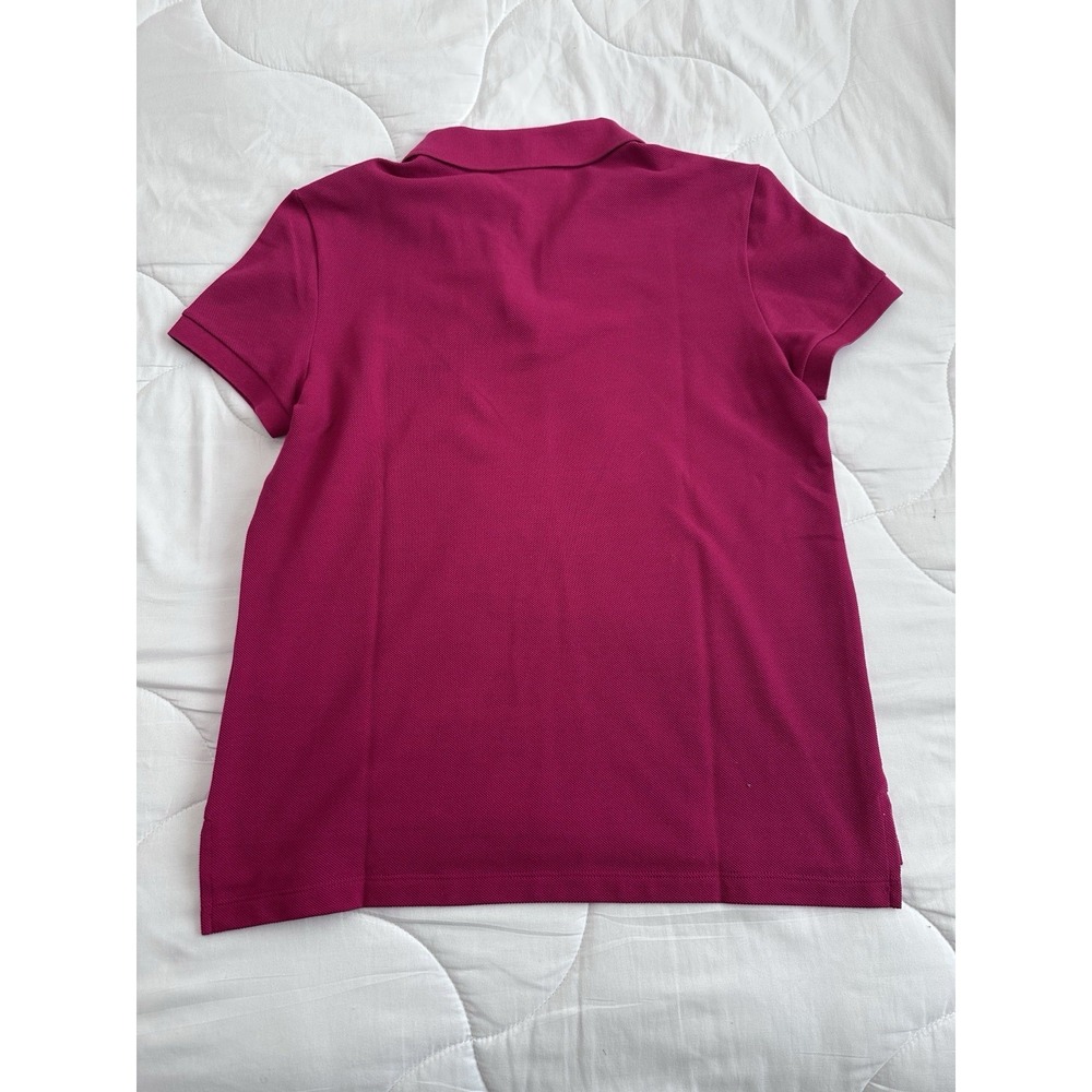 Lacoste Classic Fit Pink Short Sleeve Polo Shirt 36/4 Cotton Embroidered - Picture 3 of 6